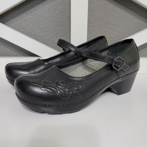 Dansko Clogs Embossed Leather Savanna